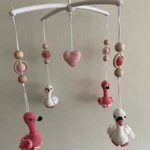 Muziekmobiel flamingo